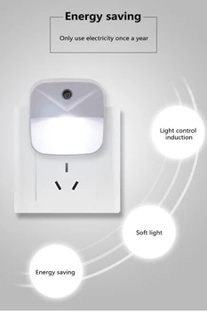 0.4 W LED Night Light Smart Motion Sensor USB Laetav Energia säästmise Magamistuba, Pesuruum Trepid Intelligentne Keha Induktsiooni Lamp