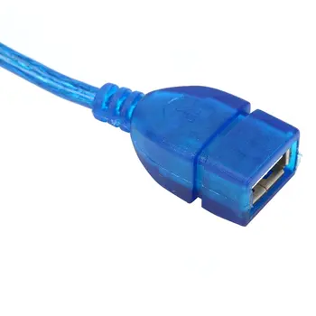 1/1.5/2/3-M Anti-interferentsi USB 2.0 Extension Cable USB 2.0 Mees, et USB2.0 Female Extension Data Sync Cord Kaabel Sinine Standard
