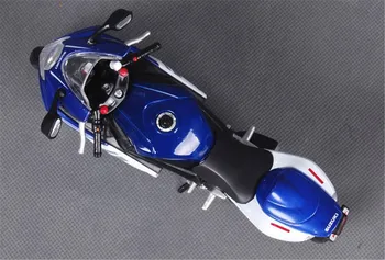 1/12 Maisto Jaoks SUZUKI GSXR GSX-R 750 Diecast Mootorratta Mudel Bike 31153 Sinine valge Kids kingitus ekraan Metall Plast