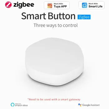 1/2/3 Tuya Zigbee Smart Wireless Switch Nuppu, WIFI, Multi-stseen Seos Smart Switch App Kaugjuhtimispult Alexa Google Kodu