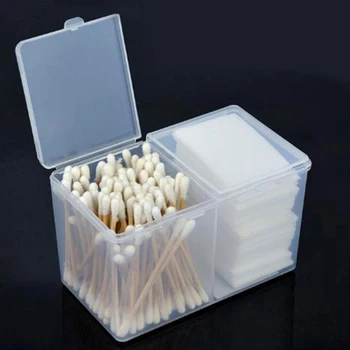 1 2 Kupeed Tühjad Võrgud Portable Storage Case Pühi Padjad vatitikku Vardad Meik Vahendid Konteiner Küünte Toodete Puhul Omanik