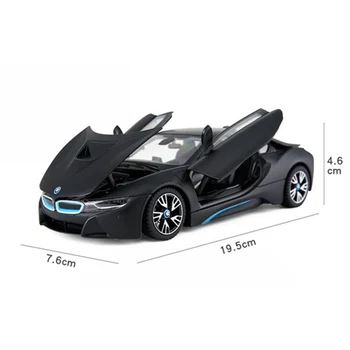 1:24 BMW I8 Valge Auto Sulamist Auto Mudeli Simulatsiooni Auto Kaunistamiseks Kogumise Kingitus Mänguasi Die Casting Mudel Poiss Mänguasi