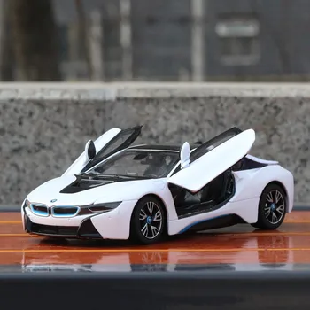 1:24 BMW I8 Valge Auto Sulamist Auto Mudeli Simulatsiooni Auto Kaunistamiseks Kogumise Kingitus Mänguasi Die Casting Mudel Poiss Mänguasi