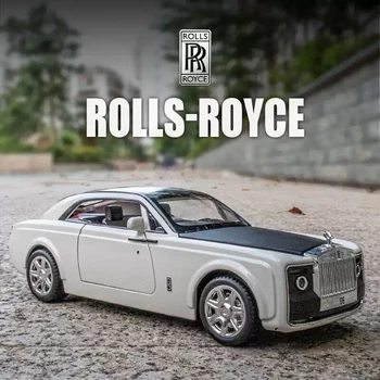 1:24 Rolls-Royce Sweptail Sulamist Auto Mudel Diecasts Metallist Mänguasi Sõidukite Auto Mudeli Simulatsiooni Kogumise Heli, Valgus Lasteasutused Kingitus