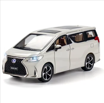 1:24 simulatsiooni Lexus lm300h laste mänguasi MPV sulamist auto mudel teenetemärgi poisi sünnipäev Jõulud Uue Aasta kingitus Must Auto