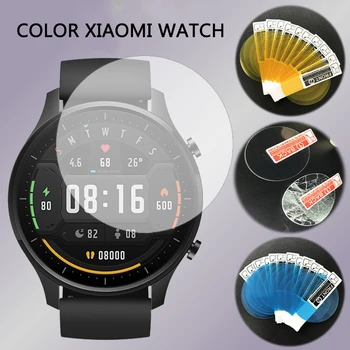 1/2tk Karastatud Hüdrogeeli Film Xiaomi Vaadata Värv Smart Watch Kaitsva Kile Xiaomi Vaadata Värv Smartwatch Tarvikud