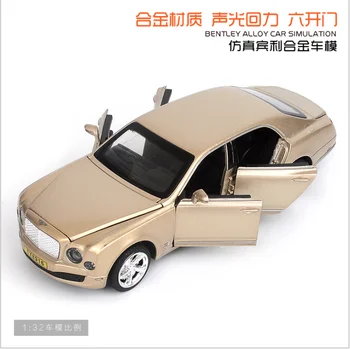 1: 32 simulatsiooni laste murdmaa-mänguasja auto Bentley kolm kasti võimutsev sulamist auto mudel laste puhkus kingitus must ca
