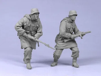 1:35 Suhe Die-cast Vaik II maailmasõda saksa Armee 2 Üksikute Sõdurite Vaja Kokku panna Ja Värvi Ise