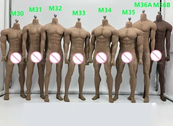 1:6 Roostevabast Terasest Skelett, keha TBLeague M30 M31 M32 M33 M34 M35 1/6 Super Paindlik õmblusteta meeste mannekeeni keha Päevitus Mehe keha