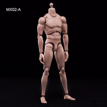 1:6 skaala mees keha väga kulutõhus serv kaukaasia naha toon MX02-A-MX02-B-UUS versioon Aasia keha seeria naha, lihaste