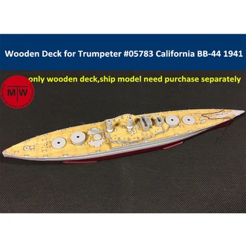1/700 Skaala Puidust Tekile Trumpeter 05783 USS California BB-44 1941 Laeva Mudel Kit