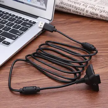1.8m/6ft USB Charging Wire Cable Excellent PVC Soft and Comfortable Feel Cord Replacement Charger for Xbox 360 Gamepad