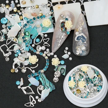 1 PURK Mix 3D Kive Nail Art Kaunistused Crystal Kalliskivid Kaunistused Mesilaste Stud Liblikas Südames, Ketid, Pärlid Maniküüri-Tarvikud