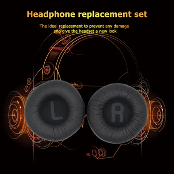 1 Paar Pehme Kõrvapadjakesed jaoks JBL Tune 500BT Valgu Nahast Vaht Kõrva Pad (Must)