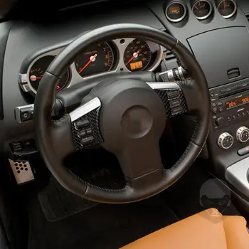 1 Paar isekleepuvad kulumiskindlus süsinikkiust Rool Nuppu Raami Sricker jaoks Nissan 350Z 2003-2009