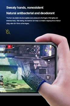 1 Paari Ekraani Mängude Sõrme Varruka Mobile Ekraani Game Controller Sweatproof Kindad PUBG COD Aidata Artefakt Mängud Tarvikud