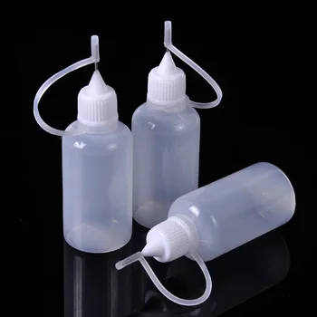 1 Tk Plastikust Squeezable Tip Aplikaator Pudeli Tilguti Pudelid Nõela Otsa Caps Liimi/Vedelik/Õli, 20 ml Pudel Tilguti 153161