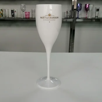 1 Tk Šampanja Flöödid Klaasid Plastikust Veini Klaase, Nõudepesumasin ohutu Valge Akrüül Šampanja Klaas Läbipaistev Klaas Veini