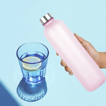 1 Tükk Plastikust lekkimiskindlates Vee Pudel, 1 Liiter Võimsus, BPA-vaba Sport Pudel, Kolm Värvi, Vabatahtlik