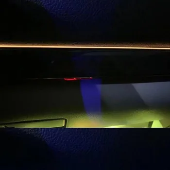 10 1 RGB LED Atmosfääri Kerge Auto Interjöör Ümbritseva Valguse Akrüül fiiberoptiliste Ribad Valgus Avaldaja Kontrolli 80cm DIY Muusika, valgus 102652
