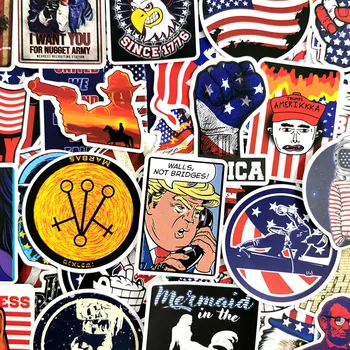 10/100tk/palju Graffiti Ameerika Lipp, President Ameerika Ühendriigid Diy Cartoon Kleepsud Mootorratta Boot Sülearvuti Roller 25097