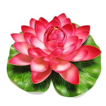 10/18Cm Kunstlik Lotus vesiroosi Floating Flower Bassein, Tiik Võltsitud Tehase Ornament Pulm Kodu Aias Bassein Kala Tank Teenetemärgid 143312