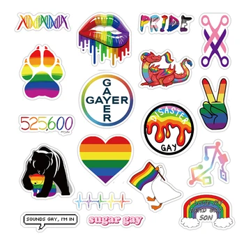 10/30/50tk Gay Graffiti segatud Kleepsud Kitarr Sülearvuti, Telefon, Külmkapp Mootorratta Pagasi Auto Vee Pudel Pomm Kleebis Täiskasvanud