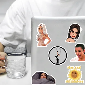 10/30/50tk Seksikas Kardashian Kleebised Täiskasvanud Veekindel PVC Decal Sülearvuti Mootorratta Pagasi Lumelaua Külmkapp Auto Kleebised