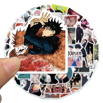 10/50/100TK Jaapani Anime Jujutsu Kaisen Kleebis Cartoon Teenetemärgi Juhul Vee Tassi Sülearvuti Rula Veekindel Konto Käru