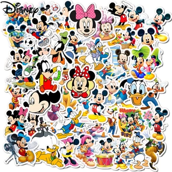 10/50tk Disney Mickey Kleebised Õmblema Külmutatud Minnie Karikatuurid Veekindel Kitarr Pagasi Rula Kleebis Sülearvuti Stikers Mänguasjad