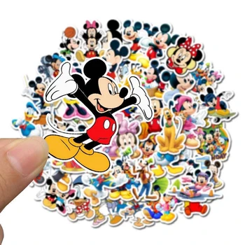 10/50tk Disney Mickey Kleebised Õmblema Külmutatud Minnie Karikatuurid Veekindel Kitarr Pagasi Rula Kleebis Sülearvuti Stikers Mänguasjad