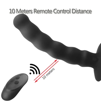 10 Kiirust Wireless Remote Anal Dildo Mees Eesnäärme Massager Tugev Jobu Unisex Stimulaator Päraku, Peenise Vibraator Sex Mänguasjad
