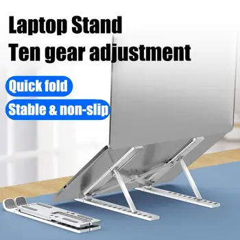 10 Käik Kõrguse Reguleerimine Plastikust Kokkupandav Sülearvuti Stand Omanik Portable Laptop Stand Plastikust 11-17 Tolline Sülearvuti Ja Tahvelarvuti