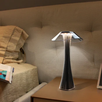 10 LED USB-laadimine ultra-õhuke talje tabel lamp kaasaskantav öö touch öö valguses magamistuba restoran poole