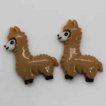 100/50tk Värvikas Vaik Flatback Alpaca Miniatuuri Laama kivi ümber Scrapbooking DIY Tegemine