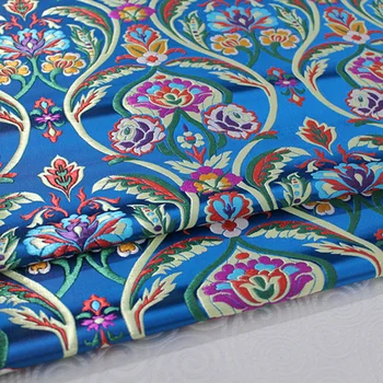 100*70cm Vintage Kanga Hiina Stiilis Jacquard Satiin Kangast Õmblemise Kimono Cheongsam Kleit Kott Etapp Pool Kangast Rõivas