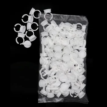 100 Tk/palju Ühekordsed Mütsid Microblading Roosa Rõngas Tätoveering Tint Cup Tätoveering Nõela Asjade Accessorie Meik Tätoveering Vahendid