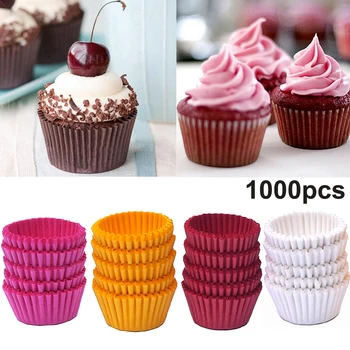 1000Pcs Mini Paber Kook Muna Hapukas Hallituse Küpsetamine Muffin Kook Tassi Bakeware Saia Vahendid Šokolaadi Cupcake Ümbrised
