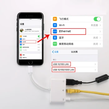 1000mbps iOS seadme adapter kaabel USB3.0 RJ45 Ethernet konverter LAN Juhtmega Võrgu Converter, mille Eest tasu lPhone ipad 114358
