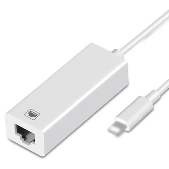 100Mbps Võrgu Kaabli Adapter Lightning to RJ45 Ethernet LAN Juhtmega Välismaale Reisida Kompaktne iPhone/iPad-Seeria