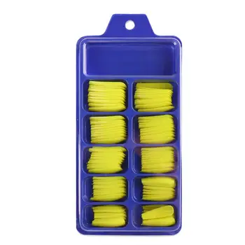100Pcs/Box Värvi Küünte Näpunäiteid, T-Kujuline, millega Laiendatakse Mini Professionaalne Baleriin Võltsitud Värvilised Küüned Küünte Näpunäiteid, Tüdruk Ilu, Maniküür Tööriist