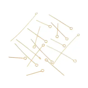 100pcs/box 304 Roostevabast Terasest Silma Pin Headpins Avatud Eyepins DIY Käsitöö Kõrvarõngas Ehted Making - 20/30/35/40/50mm