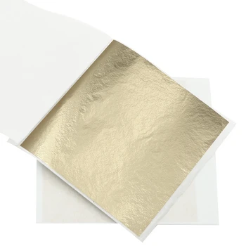 100tk 8x8.5cm Light Gold Foil Külmik Plaat Seina Mööbel Kleebis Nail Art Kleebis
