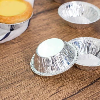 100tk Ühekordsed Alumiinium Muna Hapukas Hallituse Foolium DIY Küpsetamine Vahendid Küpsise Muffin Cupcake Juust Ring Toiduvalmistamis Saia Vahendid