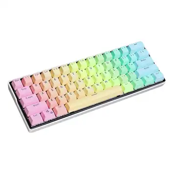 104 Võtmed Rainbow Värvi Keycaps Komplekt OEM Profiili PBT Sublimatsioon Läbipaistev Keycaps jaoks 61/87/104 Võtmed Mehaaniliste Klaviatuuride