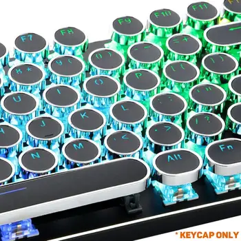 104 Võtmed Retro Ring Keycaps Double Shot DIY Kirjutusmasin Keycap jaoks Taustavalgustusega Mehaaniline Klaviatuur Ümmarguse Võti Kork