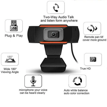 1080P Veebikaamera ARVUTIGA Mini USB 2.0 veebikaamera Koos Mikrofoniga, USB Arvuti Kaamera Live Streaming Veebikaamera 1080P/480P