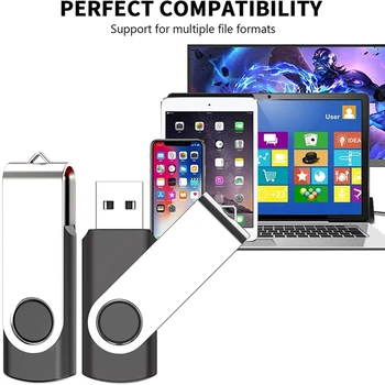 10Pack 360° Pööramine 512MB 1G, 2G 4G 8G 16G 64GB 128GB USB mälupulgad mälupulk USB 2.0 Thumb Drives DIY Tasuta Logo Hulgimüük