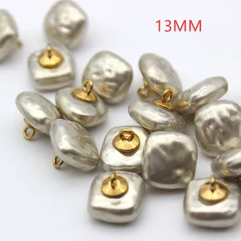 10TK 10mm Kõrge Kvaliteedi Nupud Pearl Riided Särk, Käsitöö, Champagne Silver Hall Meta Snap Gold Vintage Dekoratiivsed Rant