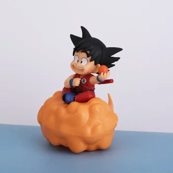 10cm Anime Dragon Ball Z Tegevus Joonis Mänguasjad Super Saiya Goku Istub Pilved Cartoon Mudelid Armas Kingitused Lapsed Mänguasjad
